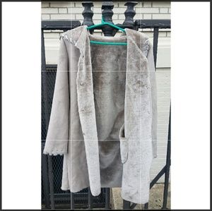 Pamela Mccoy Suede Coat